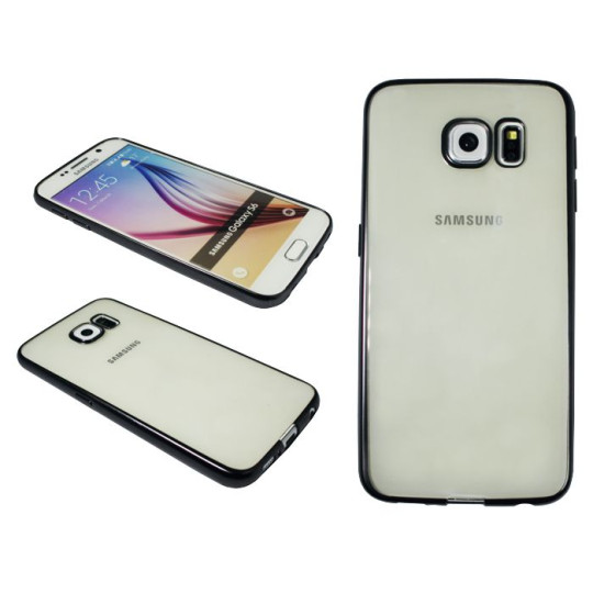Samsung Galaxy S6 - Gumiran ovitek (TPUE) - rob črn