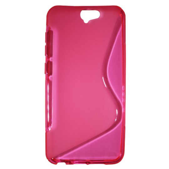 HTC One A9 - Gumiran ovitek (TPU) - roza-prosojen SLine