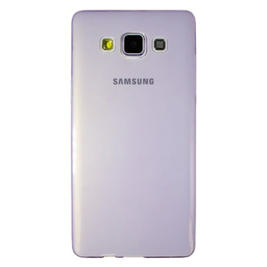 Samsung Galaxy A5 - Gumiran ovitek (TPUA) - vijolično-prosojen