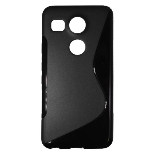 LG Nexus 5X - Gumiran ovitek (TPU) - črn SLine