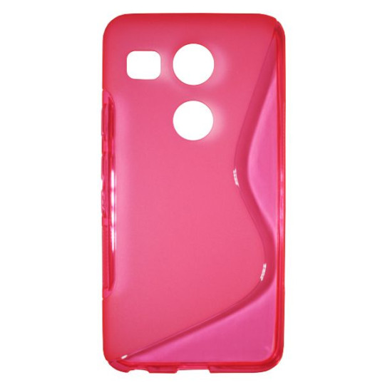 LG Nexus 5X - Gumiran ovitek (TPU) - roza-prosojen SLine