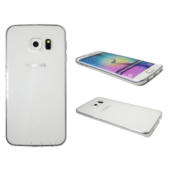 Samsung Galaxy S6 Edge - Gumiran ovitek (22) - prosojen