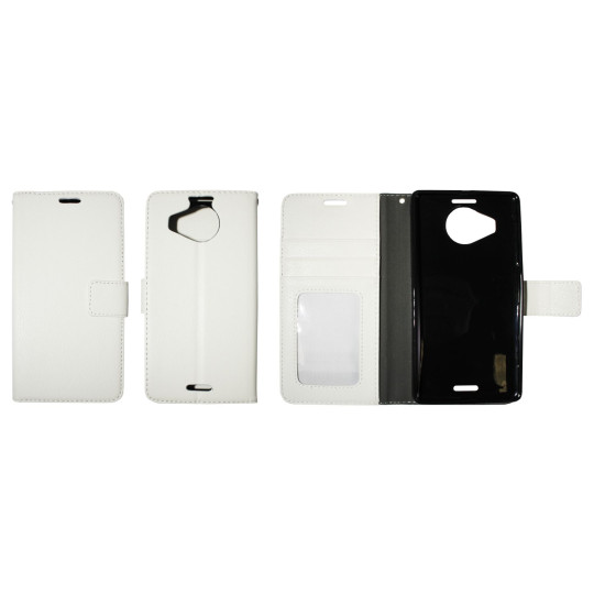 Microsoft Lumia 950 XL - Preklopna torbica (WLG) - bela