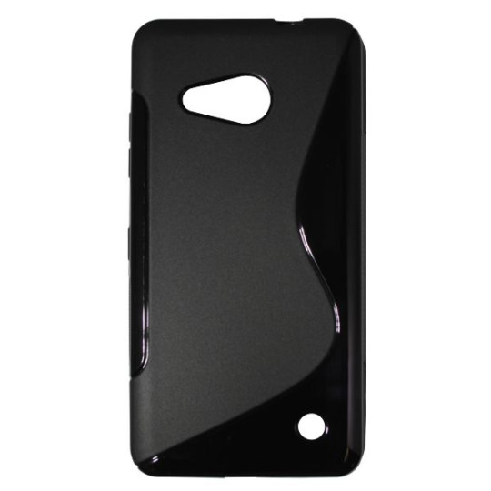 Microsoft Lumia 550 - Gumiran ovitek (TPU) - črn SLine