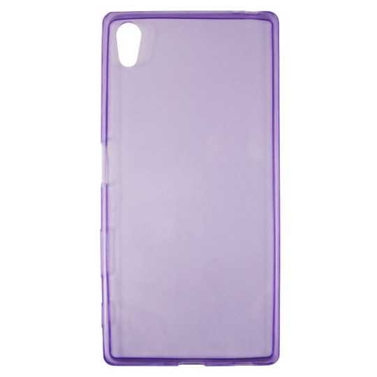 Sony Xperia Z5 - Gumiran ovitek (TPUA) - vijolično-prosojen