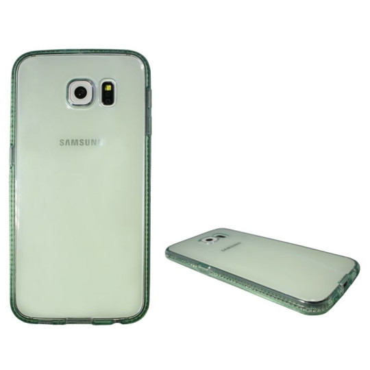 Samsung Galaxy S6 - Gumiran ovitek (TPUD) - rob zelen