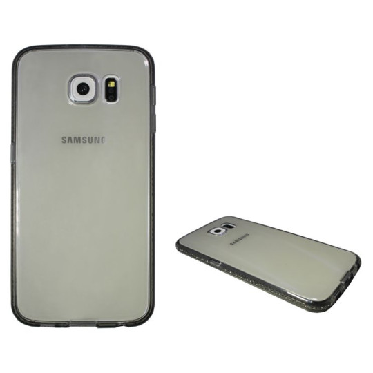 Samsung Galaxy S6 - Gumiran ovitek (TPUD) - rob siv