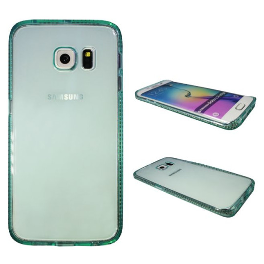 Samsung Galaxy S6 Edge - Gumiran ovitek (TPUD) - rob zelen