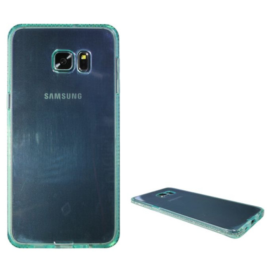 Samsung Galaxy S6 Edge Plus - Gumiran ovitek (TPUD) - rob zelen