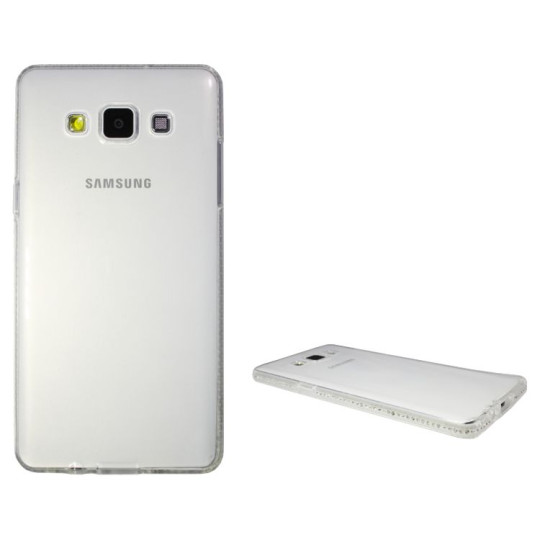Samsung Galaxy A5 - Gumiran ovitek (TPUD) - rob bel