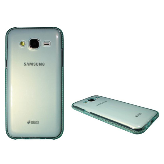 Samsung Galaxy J5 - Gumiran ovitek (TPUD) - rob zelen