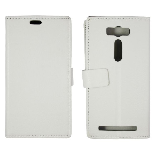 Asus Zenfone 2 Laser ZE500KL - Preklopna torbica (WL) - bela