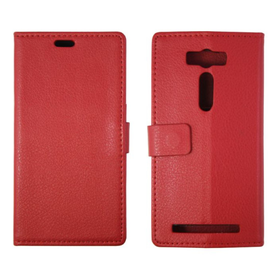 Asus Zenfone 2 Laser ZE500KL - Preklopna torbica (WL) - rdeča