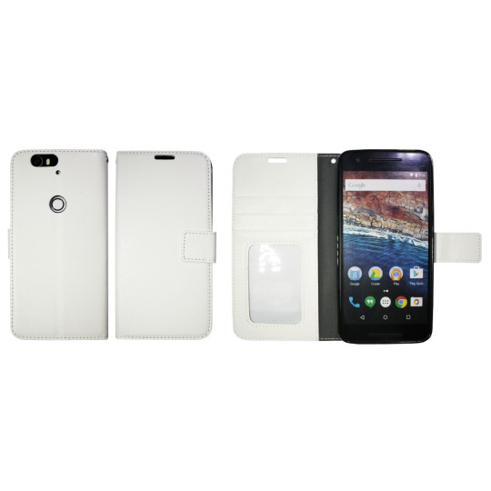 Huawei Nexus 6P - Preklopna torbica (WLG) - bela