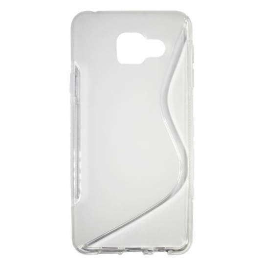 Samsung Galaxy A3 (2016) - Gumiran ovitek (TPU) - belo-prosojen SLine