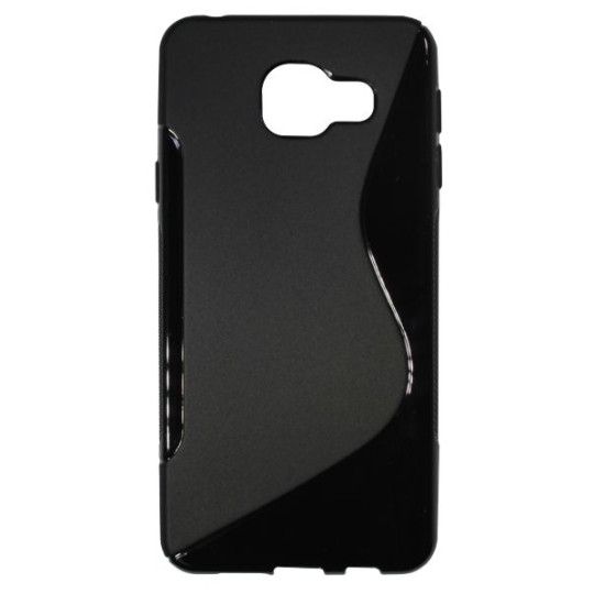 Samsung Galaxy A3 (2016) - Gumiran ovitek (TPU) - črn SLine