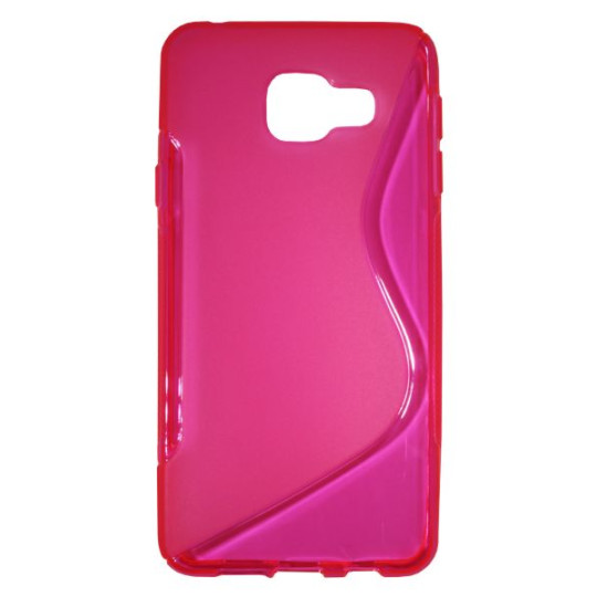 Samsung Galaxy A3 (2016) - Gumiran ovitek (TPU) - roza-prosojen SLine