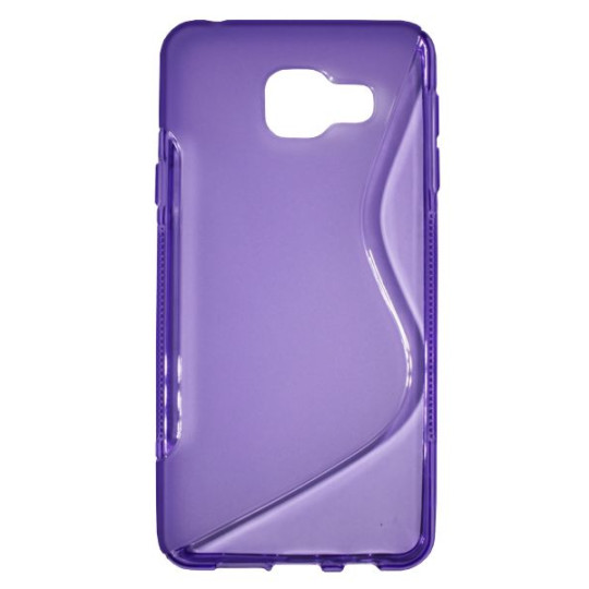Samsung Galaxy A3 (2016) - Gumiran ovitek (TPU) - vijolično-prosojen SLine