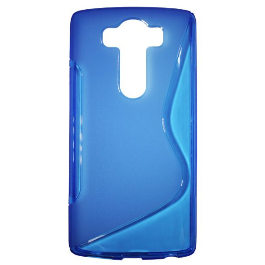 LG V10 - Gumiran ovitek (TPU) - modro-prosojen SLine