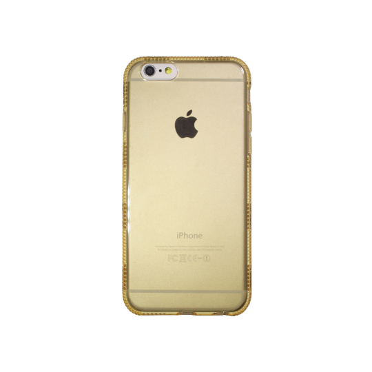 Apple iPhone 6/6S - Gumiran ovitek (TPUD) - rob1 zlat