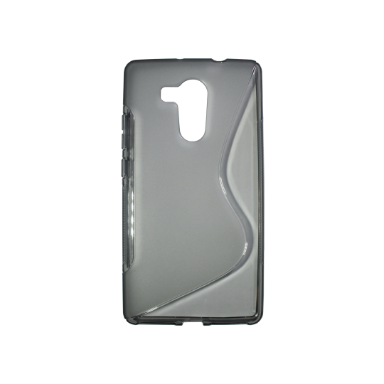 Huawei Mate 8 - Gumiran ovitek (TPU) - sivo-prosojen SLine