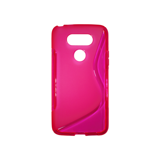 LG G5/G5 SE - Gumiran ovitek (TPU) - roza-prosojen SLine