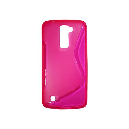 LG K10 - Gumiran ovitek (TPU) - roza-prosojen SLine