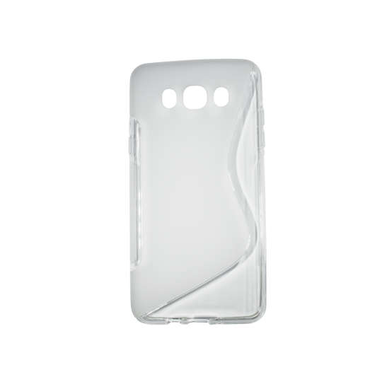 Samsung Galaxy J7 (2016) - Gumiran ovitek (TPU) - belo-prosojen SLine