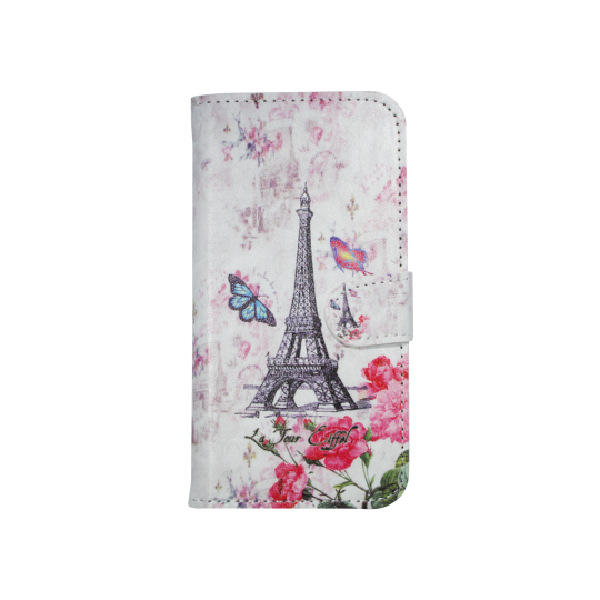 Samsung Galaxy A3 (2016) - Preklopna torbica (WLP) - Eiffel & butterfly
