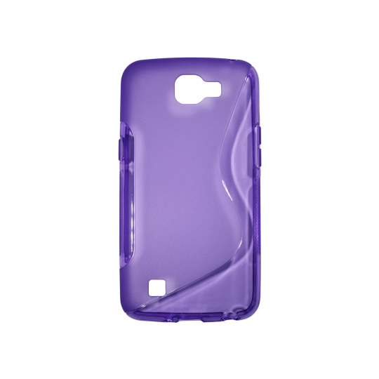 LG K4 - Gumiran ovitek (TPU) - vijolično-prosojen SLine