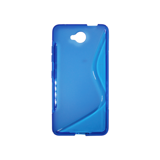 Microsoft Lumia 650 - Gumiran ovitek (TPU) - modro-prosojen SLine