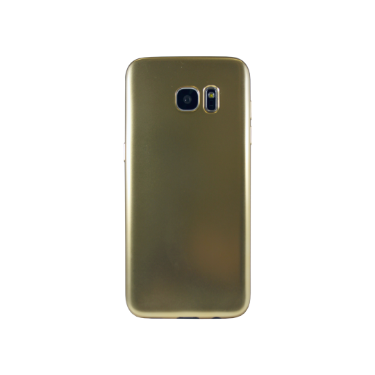Samsung Galaxy S7 Edge - Gumiran ovitek (TPUE) - mat zlat