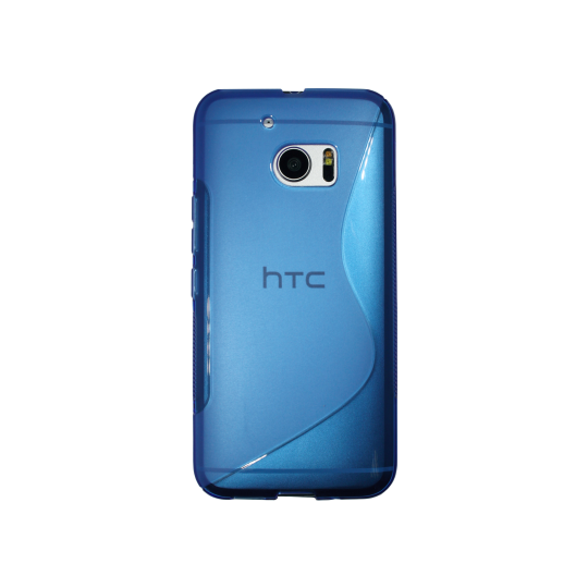 HTC 10/10 Lifestyle - Gumiran ovitek (TPU) - modro-prosojen SLine