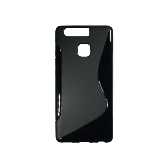 Huawei P9 - Gumiran ovitek (TPU) - črn SLine