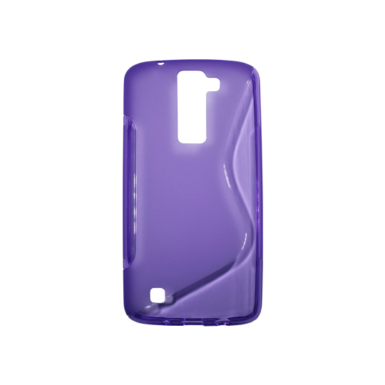 LG K8 - Gumiran ovitek (TPU) - vijolično-prosojen SLine