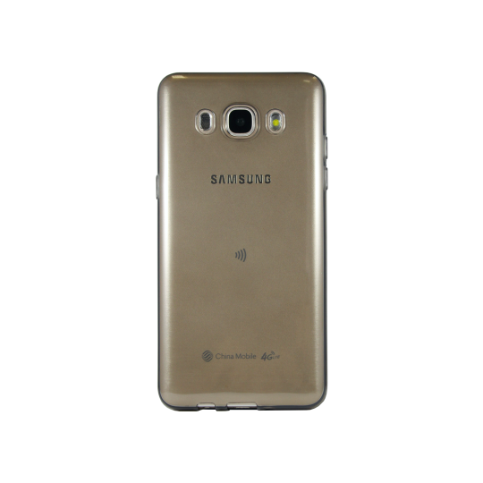 Samsung Galaxy J5 (2016) - Gumiran ovitek (TPUA) - sivo-prosojen