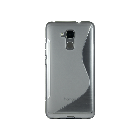 Huawei Honor 7 Lite/Honor 5C - Gumiran ovitek (TPU) - sivo-prosojen SLine