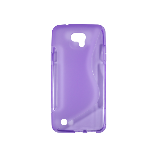 LG X cam - Gumiran ovitek (TPU) - vijolično-prosojen SLine