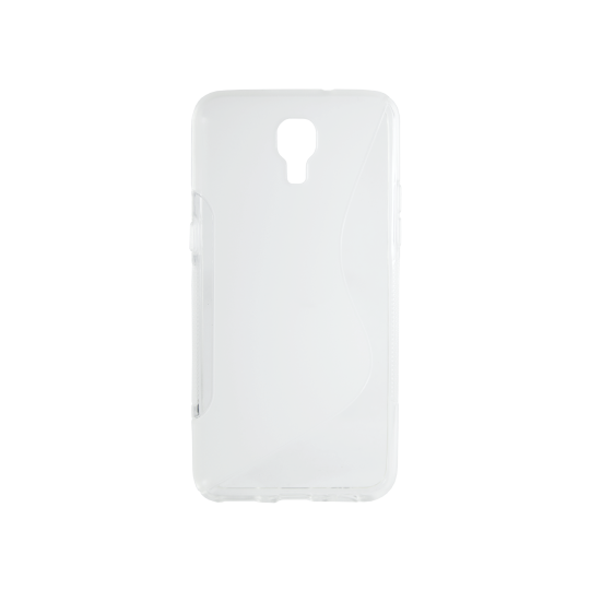 LG X screen - Gumiran ovitek (TPU) - belo-prosojen SLine
