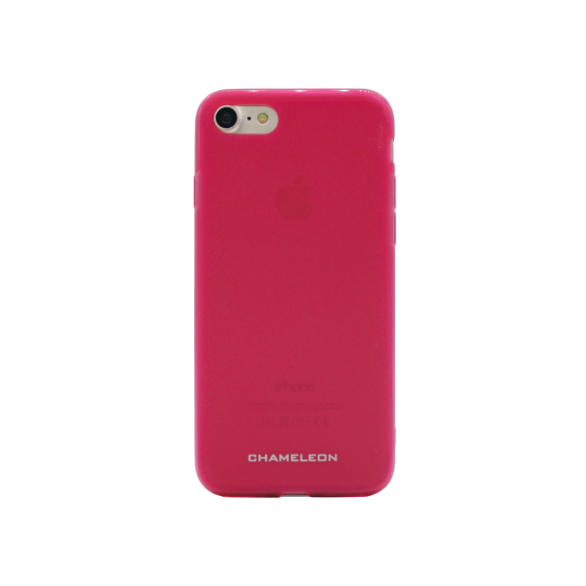 Apple iPhone 7/8/SE (2020)/SE (2022) - Gumiran ovitek (TPUM) - roza-prosojen mat