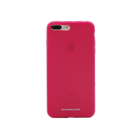 Apple iPhone 7 Plus/8 Plus - Gumiran ovitek (TPUM) - roza-prosojen mat