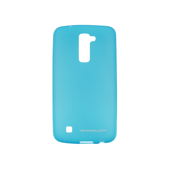 LG K10 - Gumiran ovitek (TPUM) - modro-prosojen mat