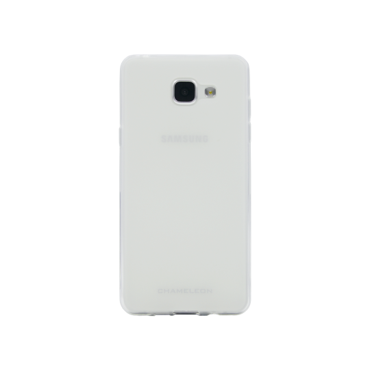 Samsung Galaxy A3 (2016) - Gumiran ovitek (TPUM) - belo-prosojen mat