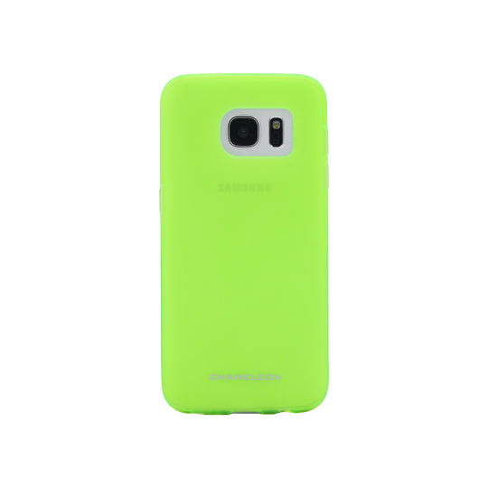 Samsung Galaxy S7 - Gumiran ovitek (TPUM) - zeleno-prosojen mat