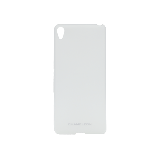 Sony Xperia XA - Gumiran ovitek (TPUM) - belo-prosojen mat