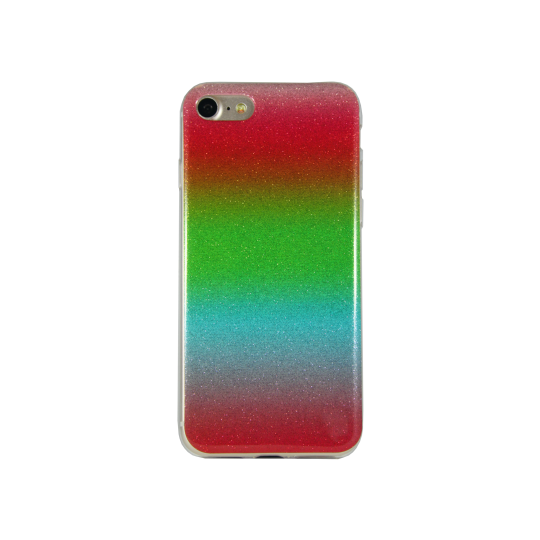 Apple iPhone 7/8/SE (2020)/SE (2022) - Gumiran ovitek (TPUB) - rdeče-roza