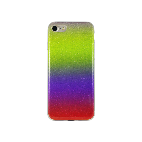 Apple iPhone 7/8/SE (2020)/SE (2022) - Gumiran ovitek (TPUB) - rumeno-rdeča