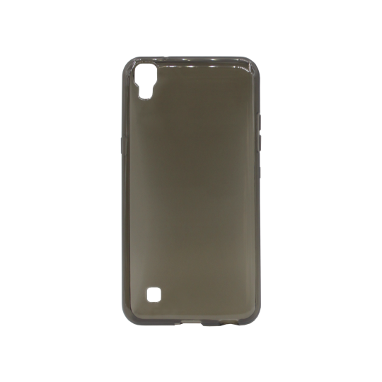 LG X Power - Gumiran ovitek (TPU) - sivo-prosojen svetleč