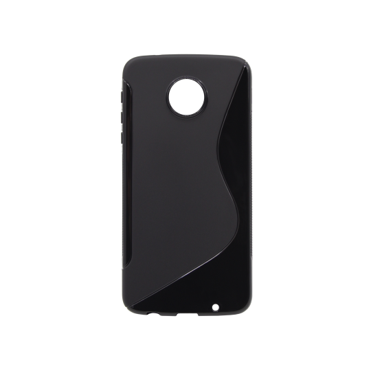 Motorola Moto Z Play - Gumiran ovitek (TPU) - črn SLine