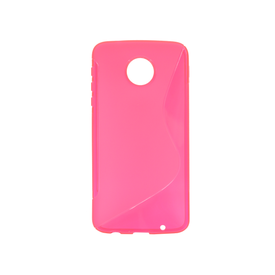 Motorola Moto Z Play - Gumiran ovitek (TPU) - roza-prosojen SLine